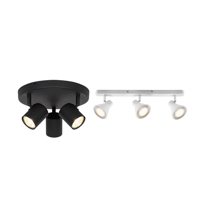 3 faretti a soffitto
