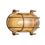 Nordlux Helford Luce Da Parete Vetro Ottone | IP64 - Adatto per E27