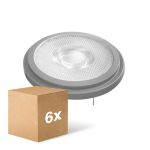 Confezione Multipack 6x Ledvance SUPERIOR Faretti LED Riflettore G53 AR111 11.7W 800lm 40D - 927 Bianco Molto Caldo | Miglior Resa Cromatica - Dimmerabile - Sostitutiva 75W