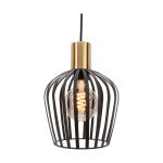 Eglo Luce Pendente Empoli Acciaio Nero | IP20 - Adatto per 1x E27 