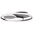 Brilliant Runda Luce da soffitto Metallo Silicone Grigio 45W 5200lm - 830-865 CCT | 500mm - Telecomando Dimmerabile
