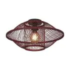 Good&Mojo Luce da soffitto Maui Bambù Burgundy S | Adatto per 1x E27 