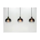 Eglo Luce Pendente Oilella Acciaio Nero Oro | IP20 - Adatto per 3x E27 